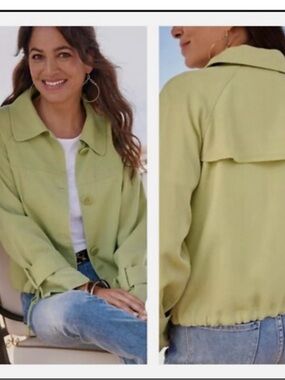 Soft surroundings Sage Green Jacket NWOT 2xl